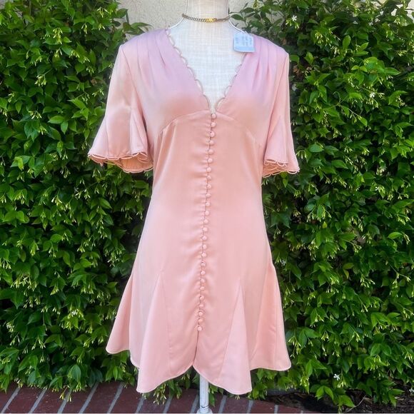 NICHOLAS Dresses & Skirts - Nicholas Godet Dress Blush Pink Mini Size 2 Small NICHOLAS THE LABEL